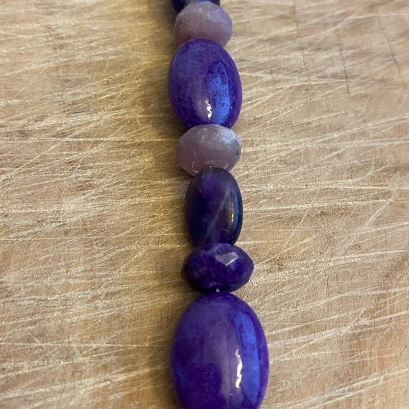 Caroline Pollack/Relios amethyst 925 sterling silver bead bracelet - Picture 3 of 10